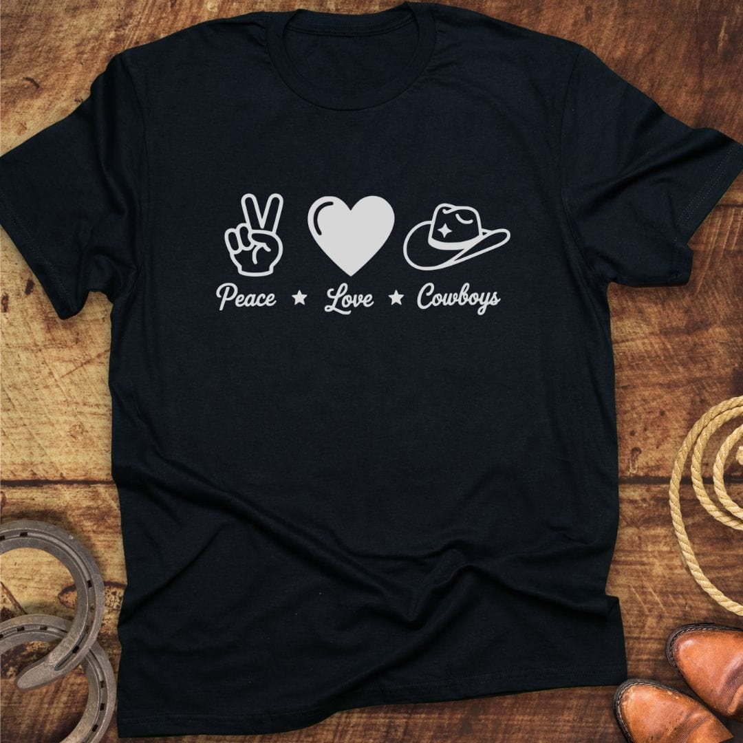 Peace Love Cowboys T-Shirt