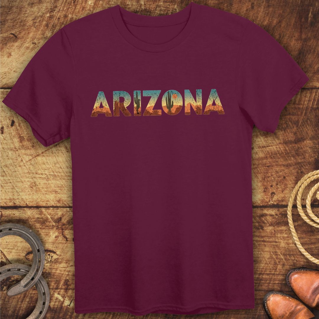 Arizona Desert Letters T-Shirt