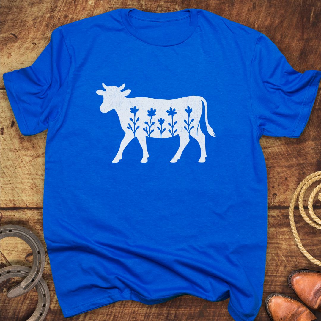 Flowery Cow T-Shirt