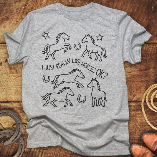 Really Like Horses T-Shirt