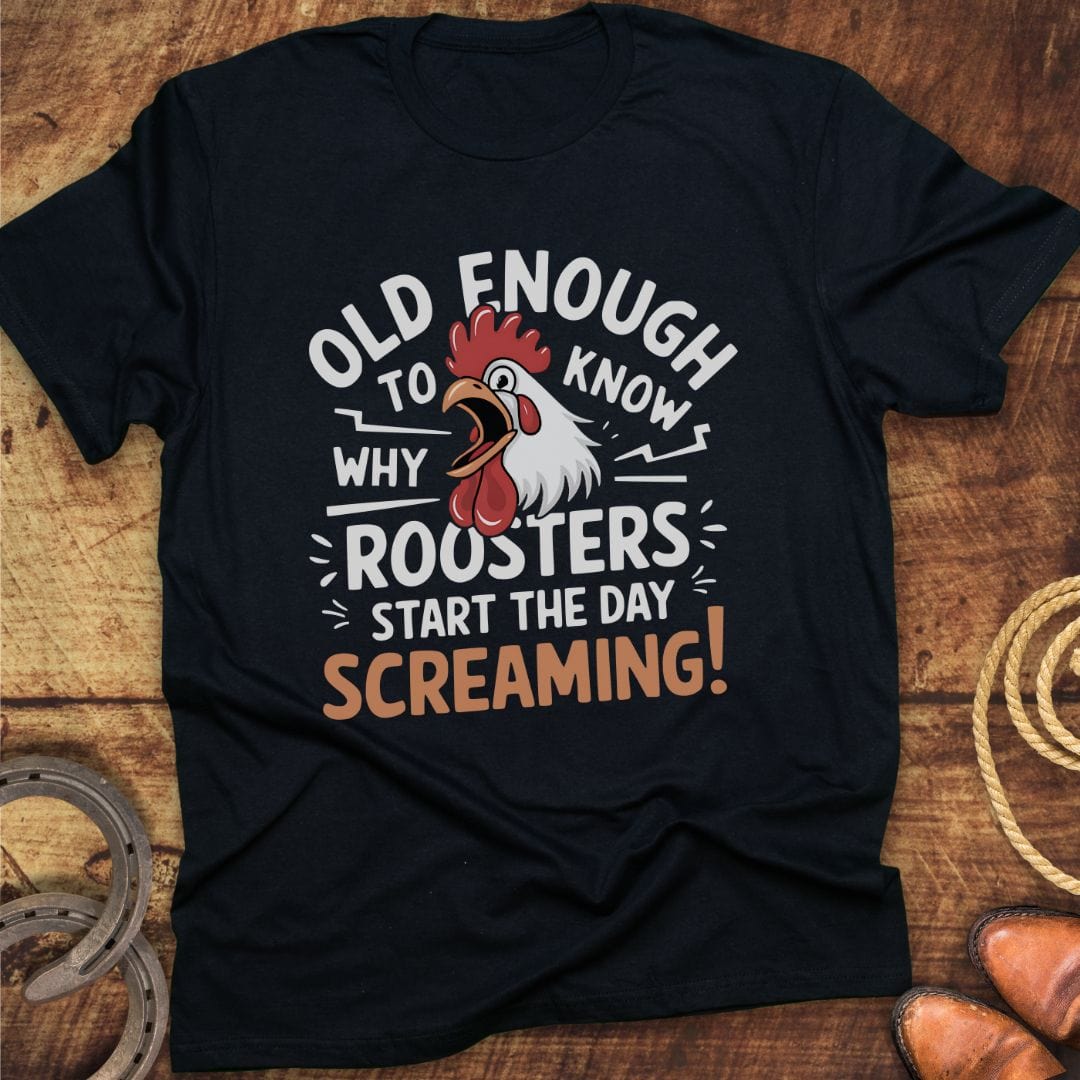 Roosters Screaming T-Shirt