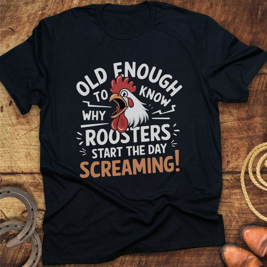 Roosters Screaming T-Shirt