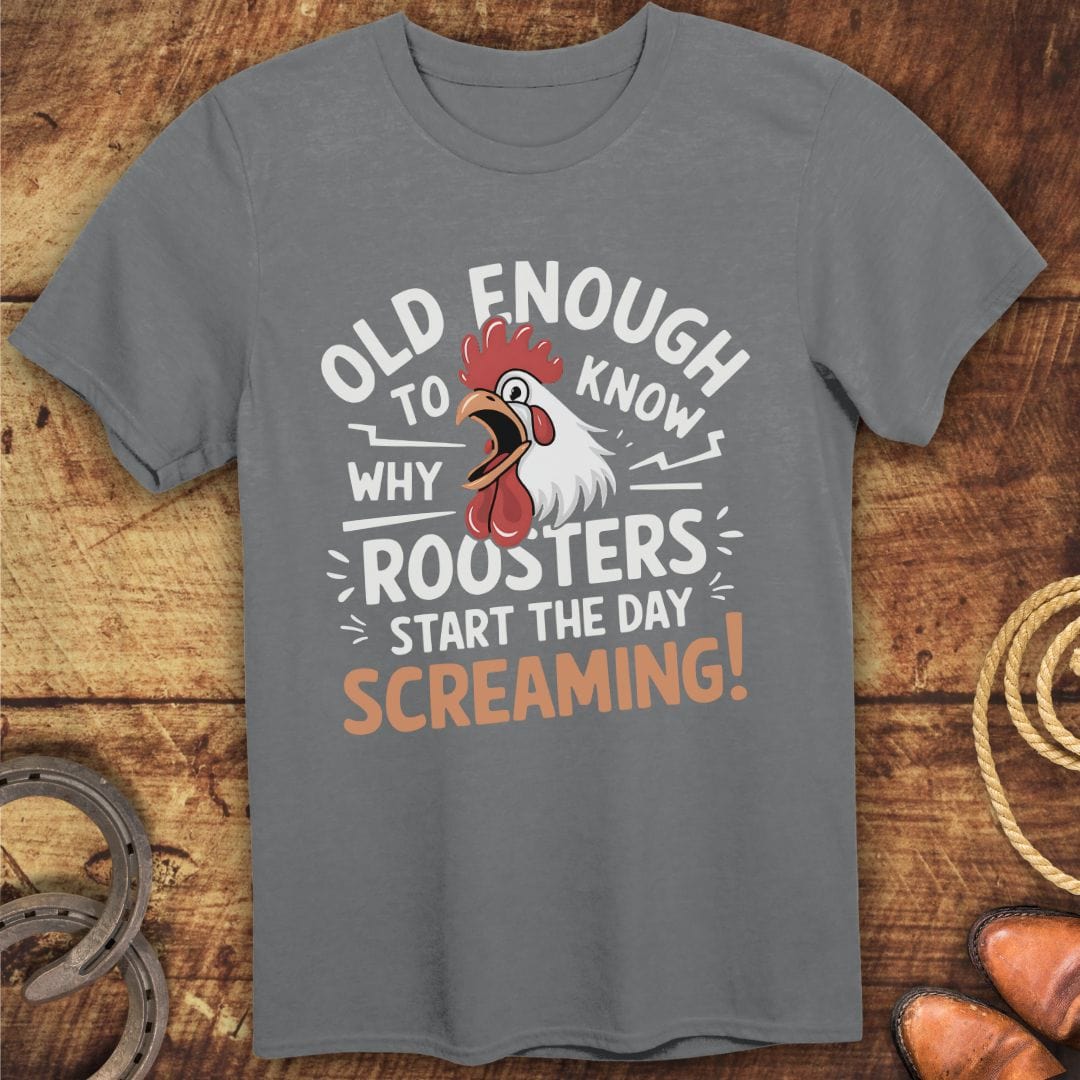 Roosters Screaming T-Shirt
