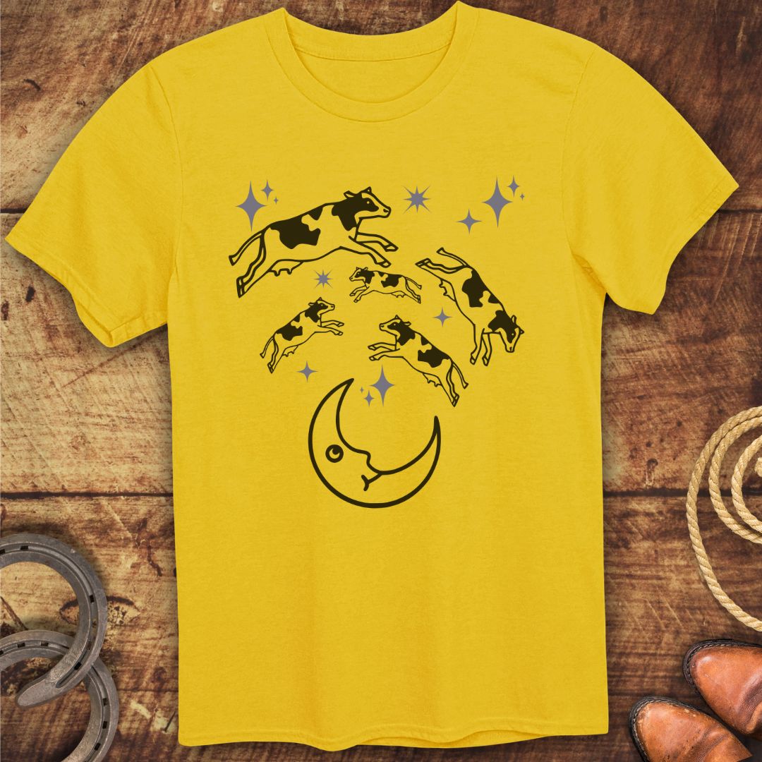 Cows Jumping Moon T-Shirt