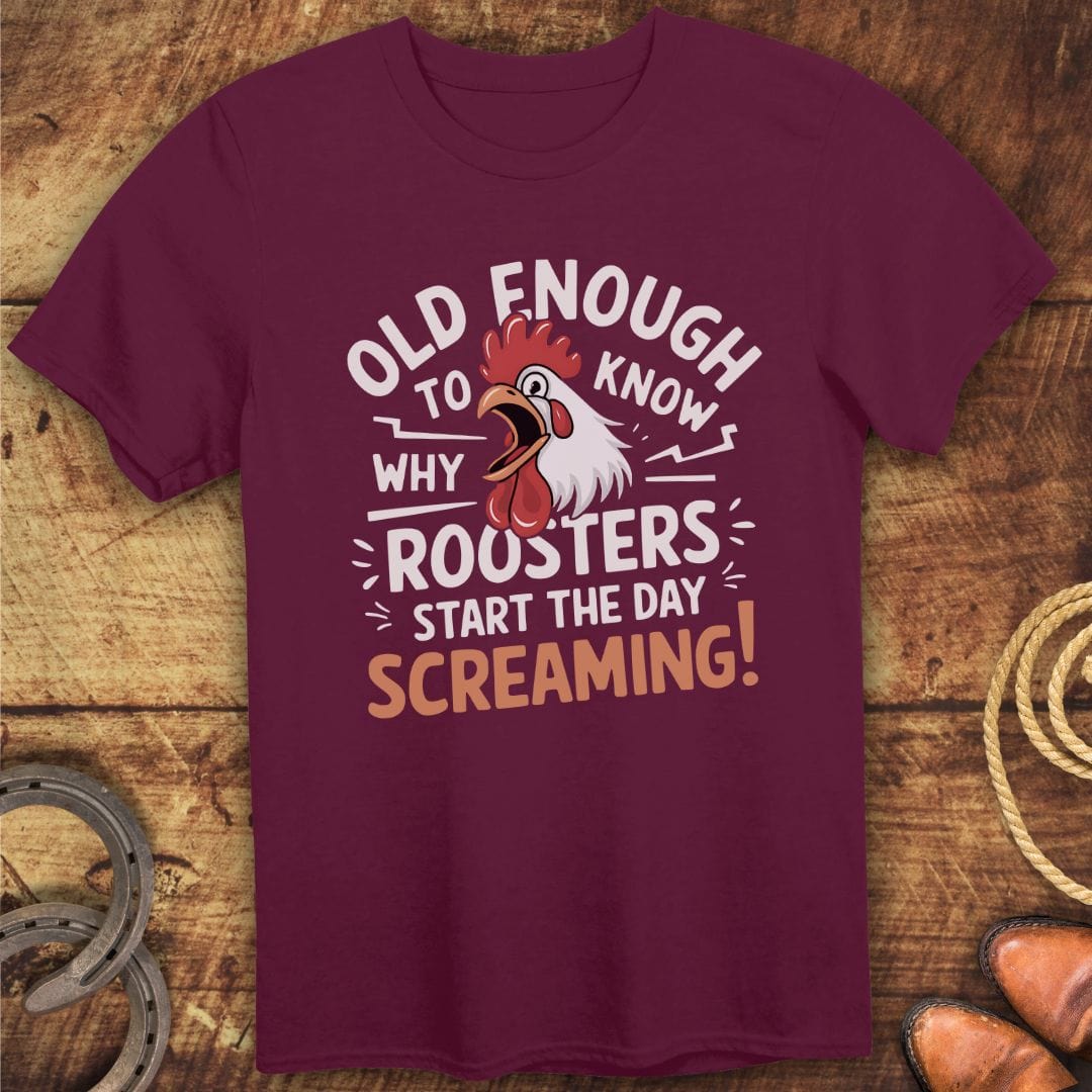 Roosters Screaming T-Shirt