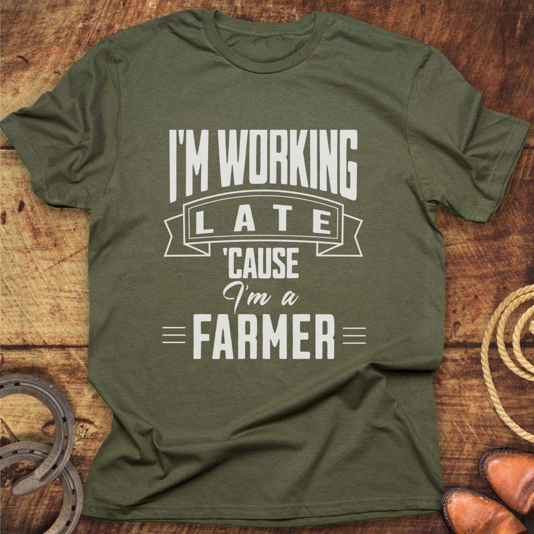 Working Late Farmer T-Shirt