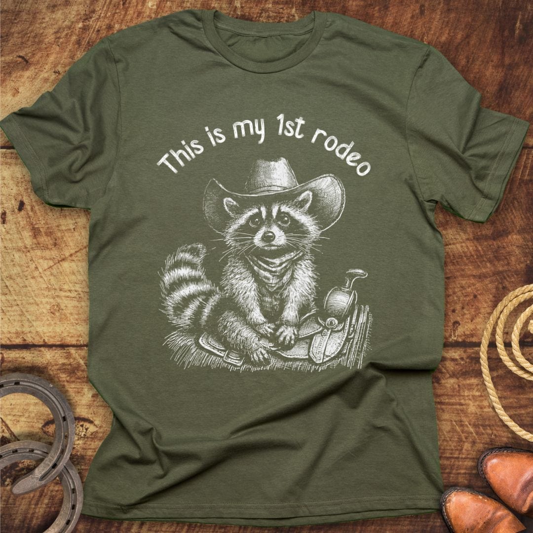 First Rodeo Raccoon T-Shirt