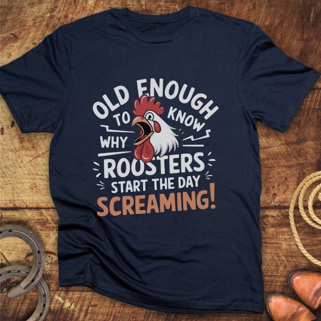 Roosters Screaming T-Shirt