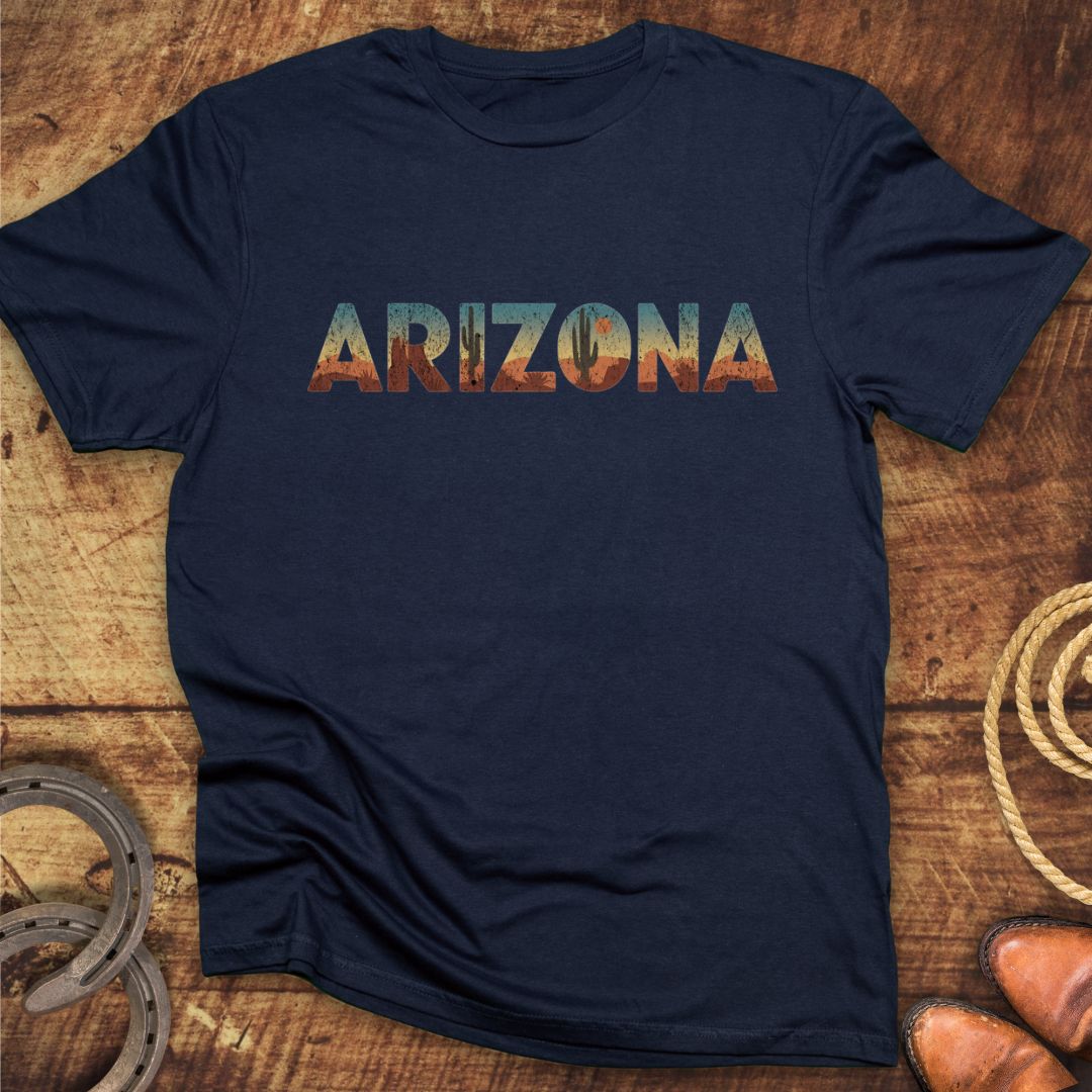 Arizona Desert Letters T-Shirt