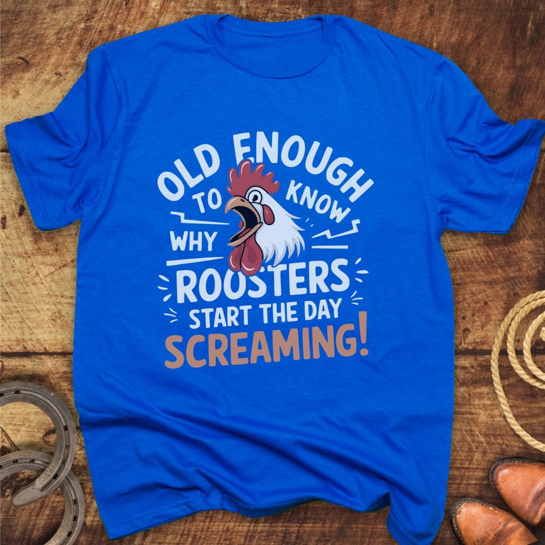 Roosters Screaming T-Shirt