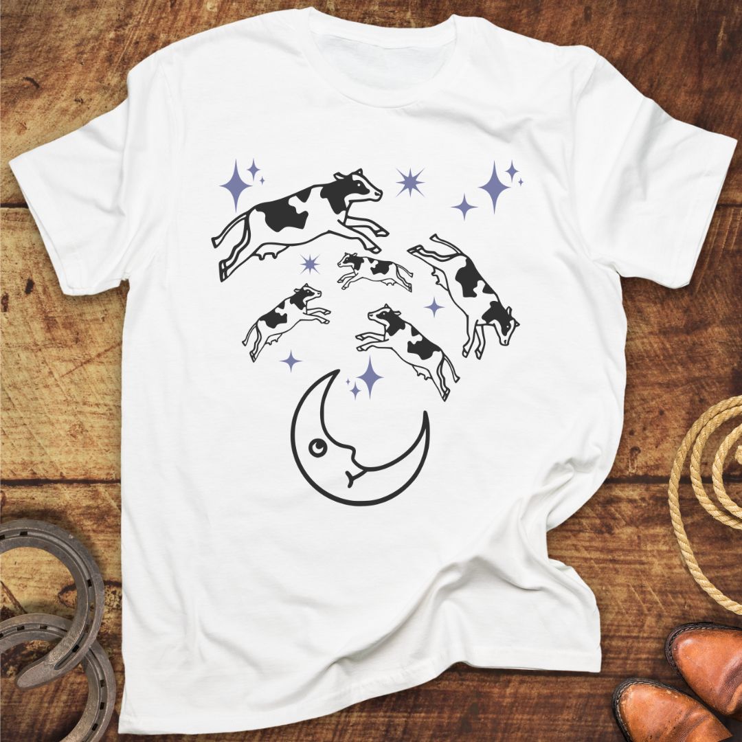 Cows Jumping Moon T-Shirt